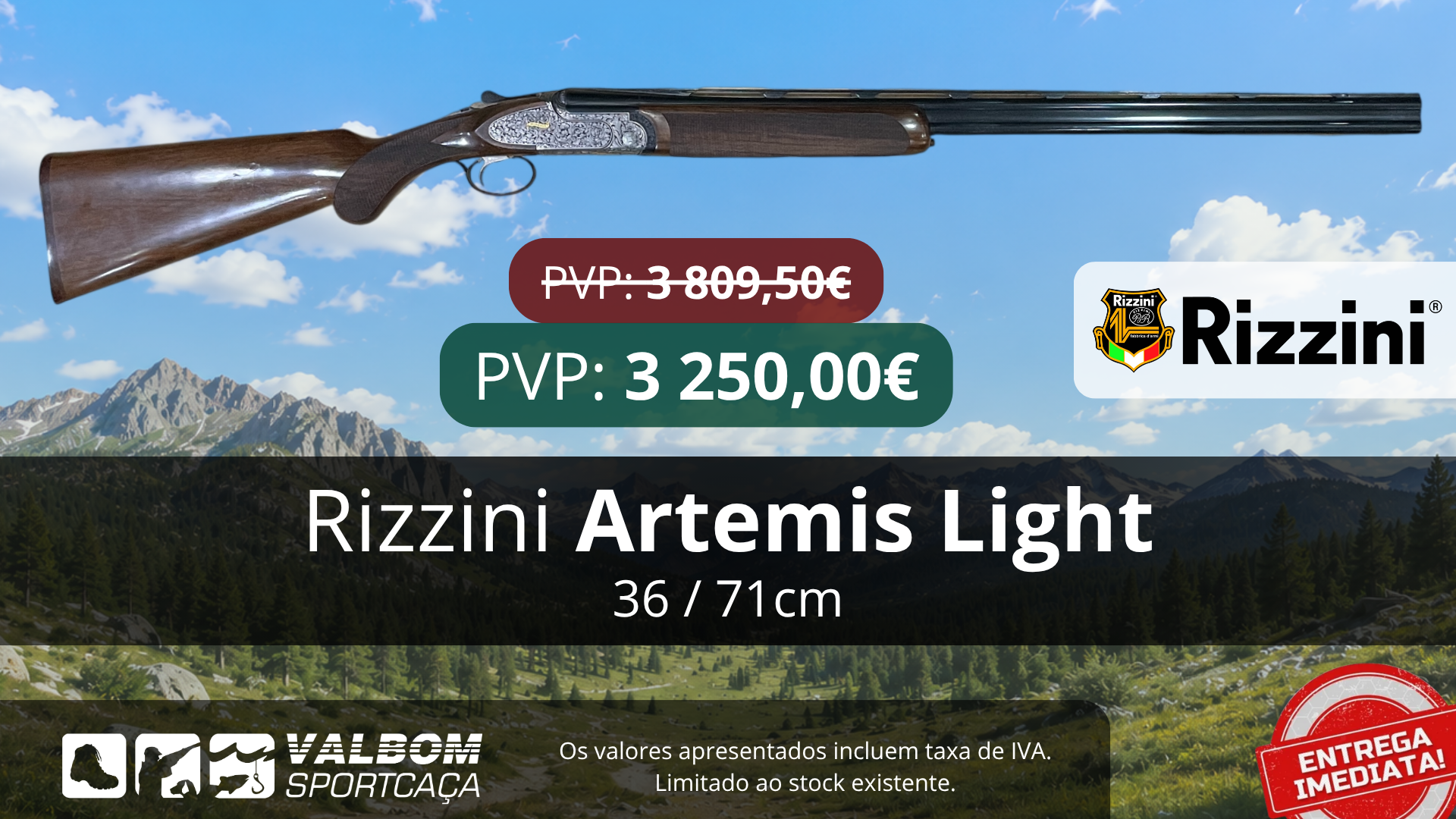 Rizzini Artemis Light 36/71cm